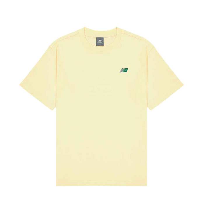 New Balance New Balance T Shirts Men's Light Yellow Crew Neck Moderate