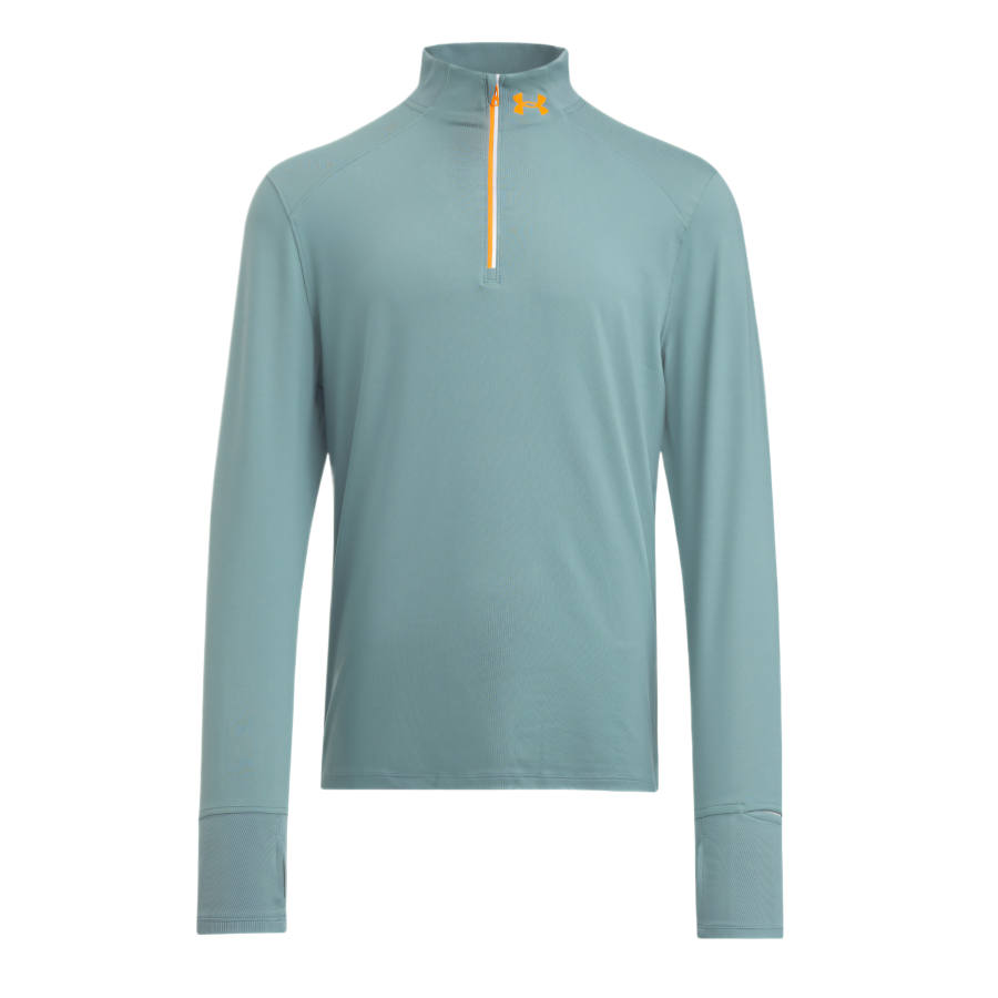 Under Armour T Shirts Men's Jasper Blue Stand Collar Moderate Straight Fit