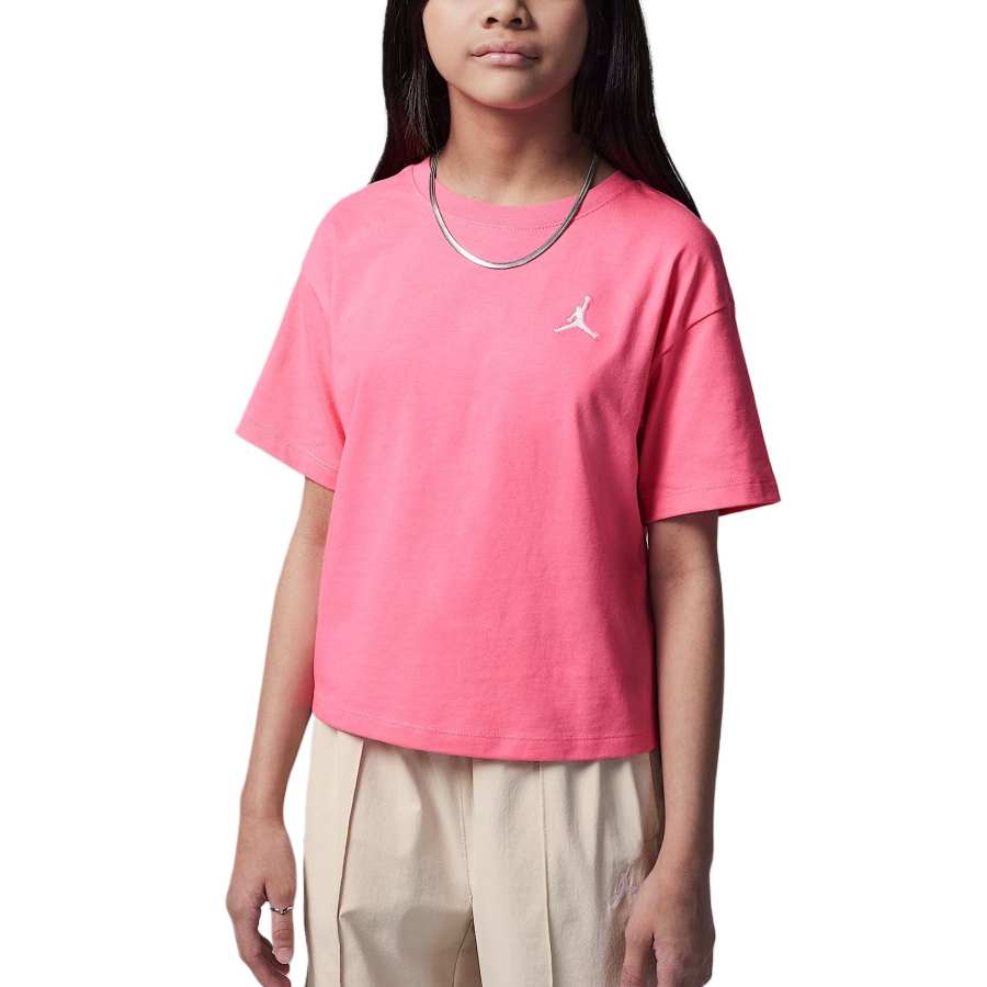 Jordan Jordan BrooklynJumpman T Shirt Super Pink Teenagers