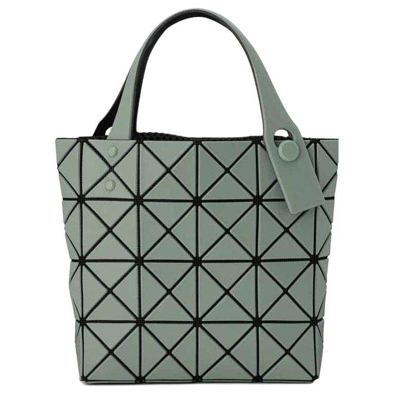 ISSEY MIYAKE Lucent Boxy Polyvinyl Chloride Small Square Bag Handbag Women's Pea Green