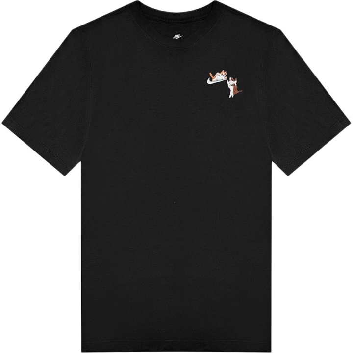 Nike Nike T Shirts Unisex Black Crew Neck Moderate Straight Fit