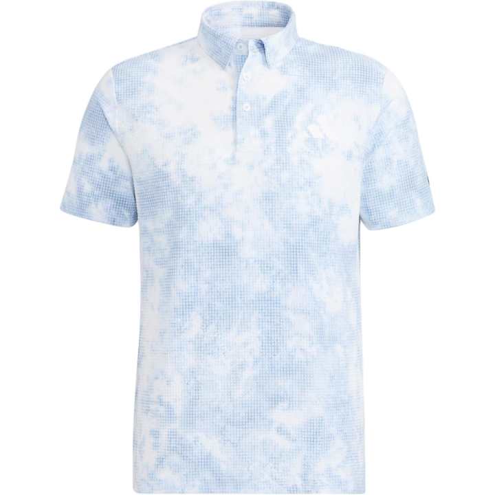 Adidas Adidas Polo Shirts Men's Light Blue Polo Collar Moderate Straight Fit