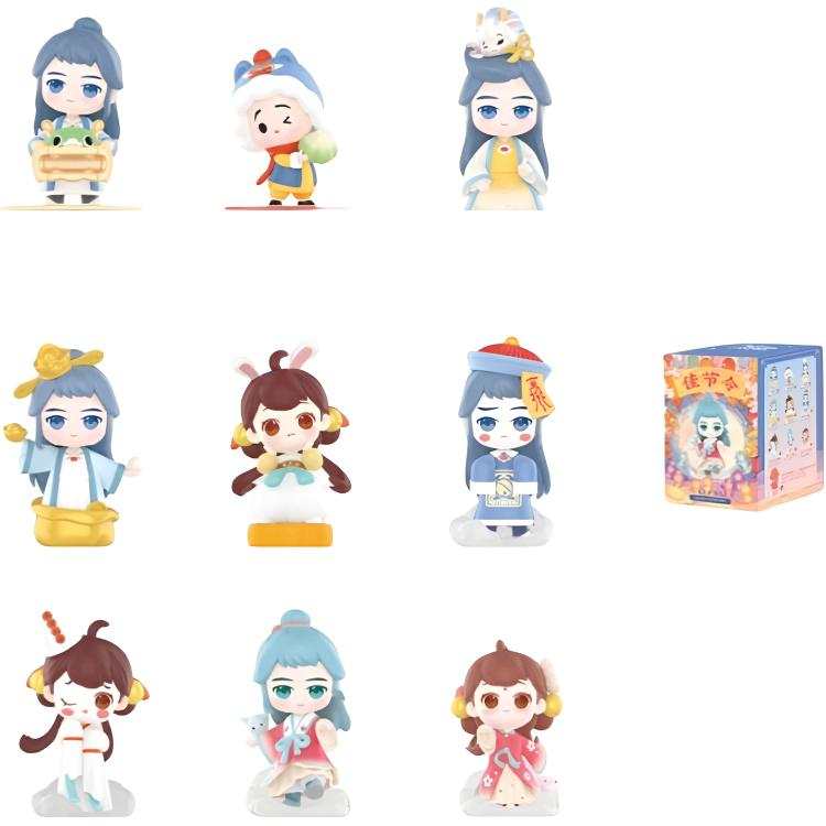 POP MART Ashi And Little Bell Festival Collection Mystery Boxes Single Mystery Box/Full Box 9 Pcs