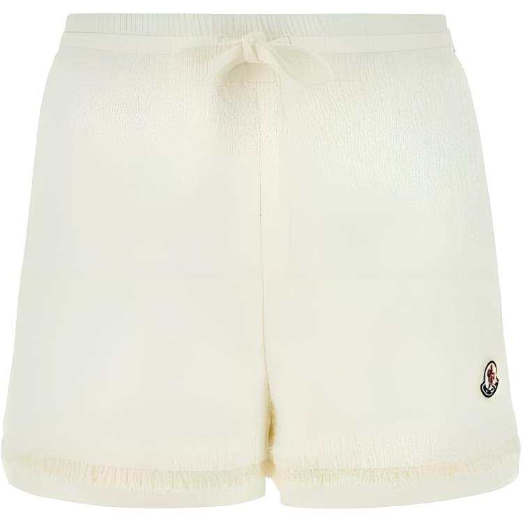 Moncler Moncler Logo Patch Tweed Shorts