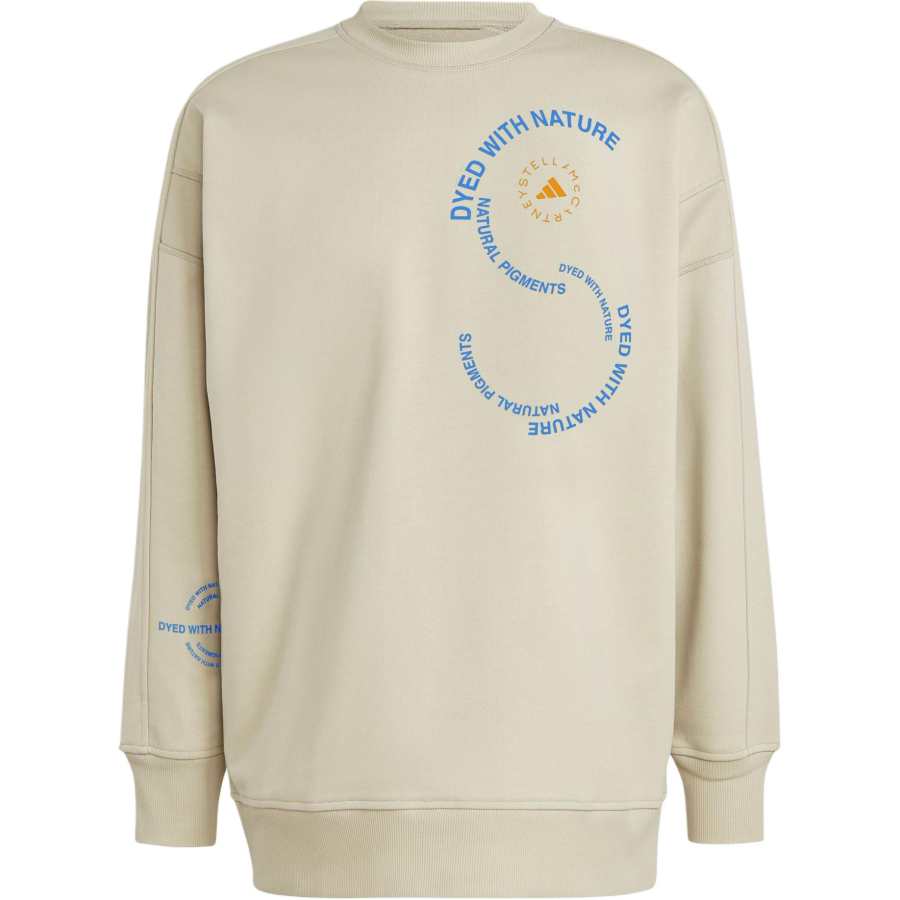 Adidas Adidas X Stella McCartney Sweatshirts Unisex Light Yellow Crew Neck Moderate Regular