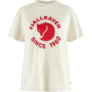 Fjallraven T Shirts Women's Pink Chalk White Crew Neck