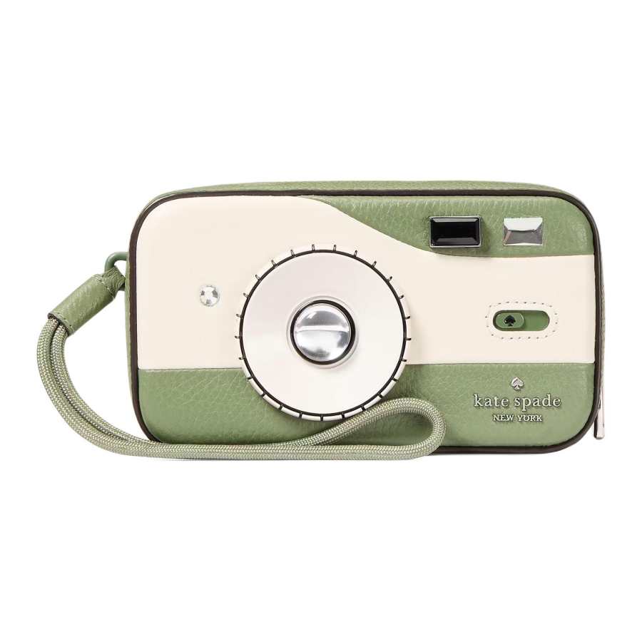 Kate Spade Cow Leather Camera Bag Clutch Small Women's Multicolor