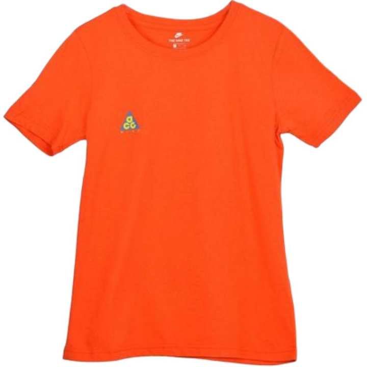 Nike Nike Clothing T Shirts Women's Orange Crew Neck