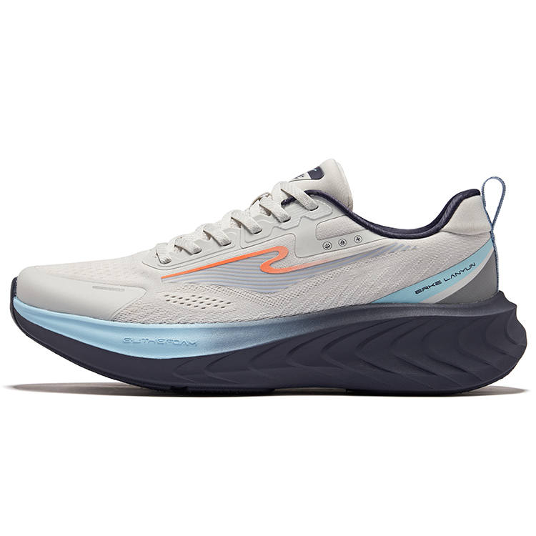 Erke Cushioning Rebound Low top Neutral Force Technology Sprint Running Shoes Men's Pencil Gray