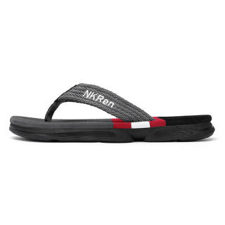 PAIBLOKS Quick Dry Slip Resistant Abrasion Resistant Odor Resistant Quiet Flip Flops Men's