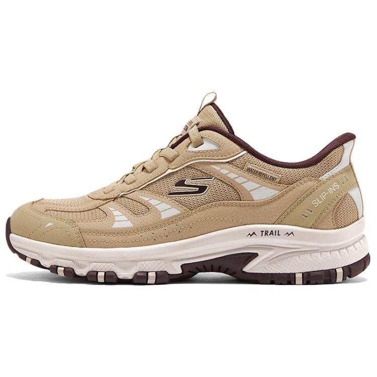 Skechers OUTDOOR MENS Abrasion Resistant Low top Casual Shoes Men's Brown White