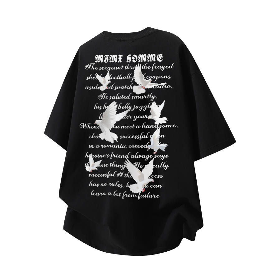 Mimx Homme T Shirts Unisex Crew Neck Moderate Heavyweight