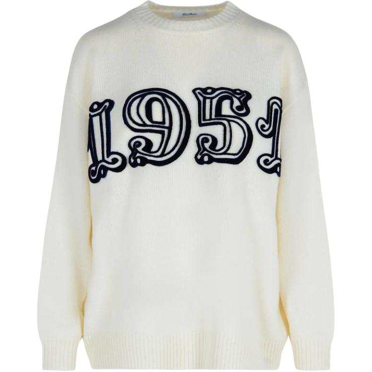 MaxMara MaxMara logo-embellishment crew-neck sweater