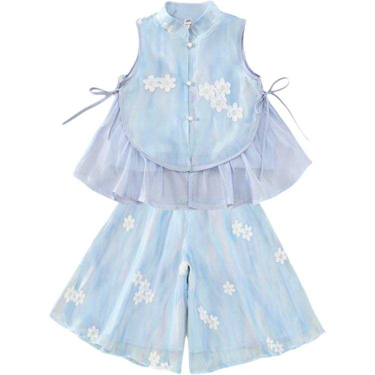 PROTECTCAMEL PROTECTCAMEL Pre School Two Piece Skirt Sets Crew Neck Moderate Short