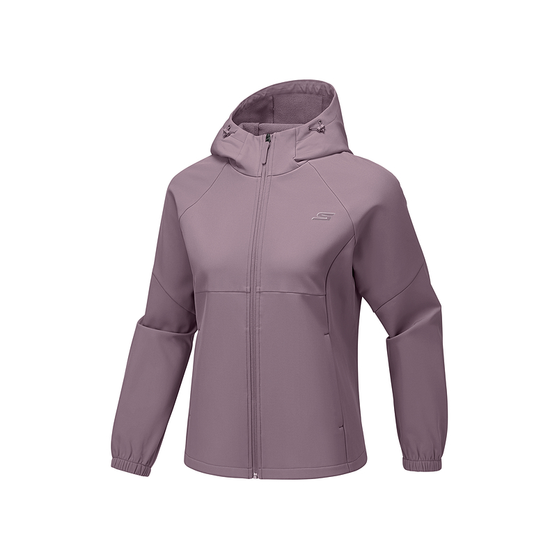 Skechers Jackets Women's Milkshake Grape Red/0220 Hooded Fleece Lined Other