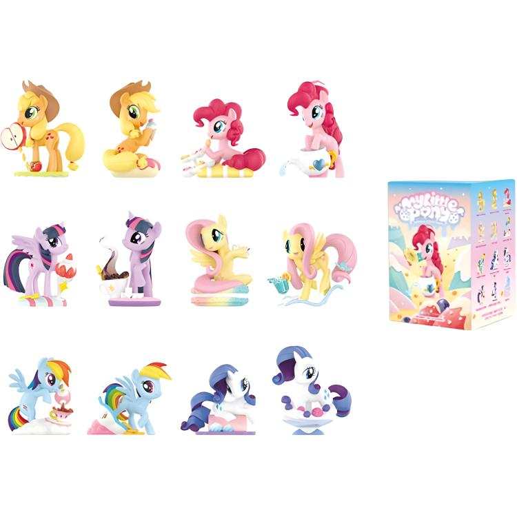 POP MART My Little Pony, Leisurely Afternoon Collection Mystery Boxes Single Mystery Box/Whole Box 12 Pcs