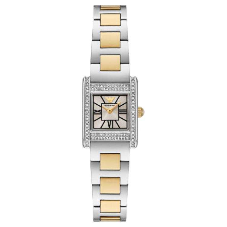 EMPORIO ARMANI Genni Wrist Watches Quartz Movement Stainless Steel Strap 26mm Gray Dial Women's Watch