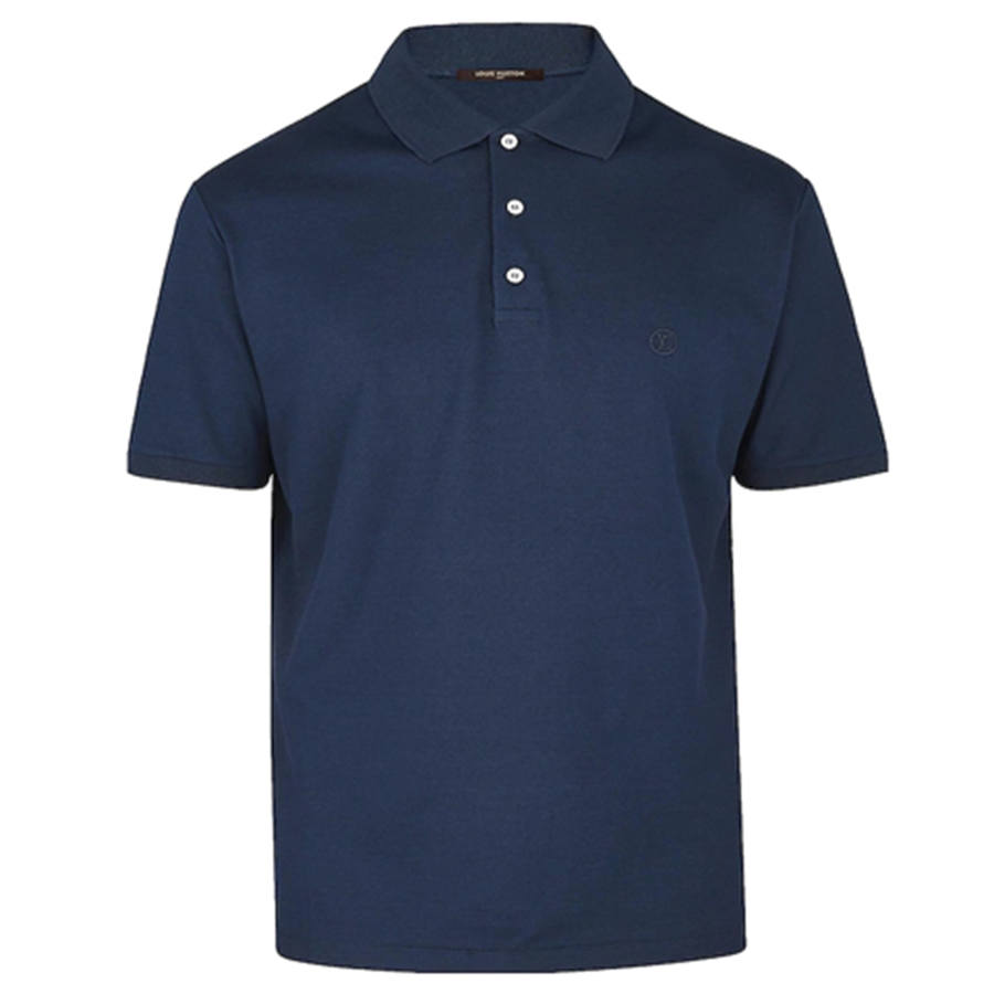 LOUIS VUITTON Polo Shirt Men's Navy Blue
