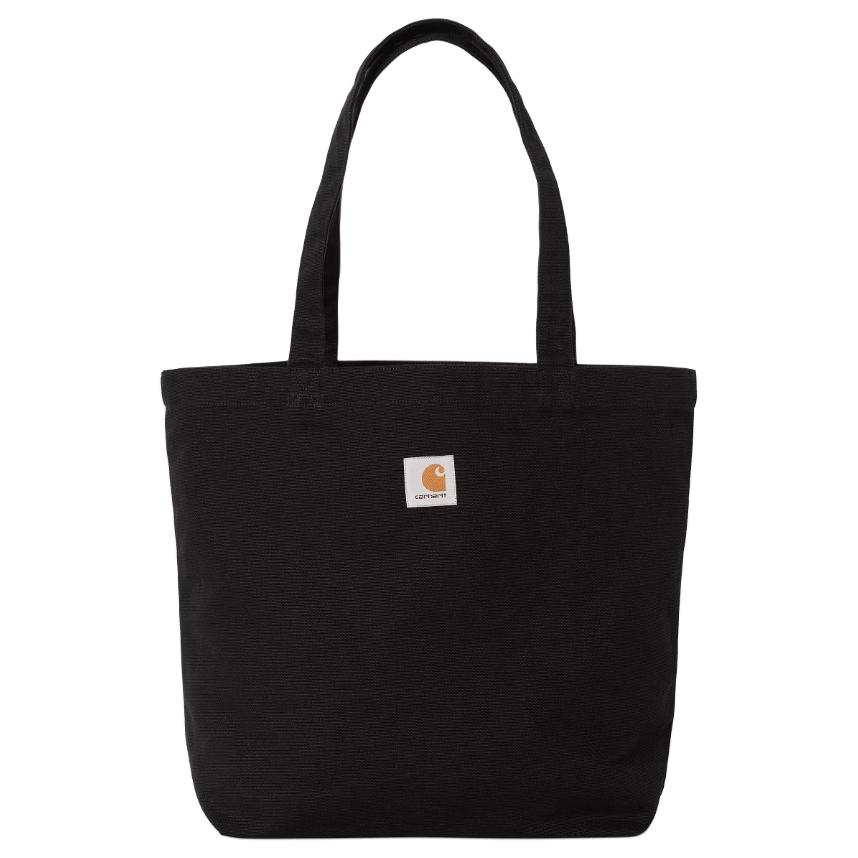 Carhartt WIP Patterned Print Cotton Tote Bag, Shopping Bag, Handbag Unisex Black