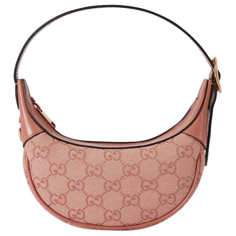 GUCCI Ophidia Canvas Handbag, Shoulder Bag Mini Women's Pink