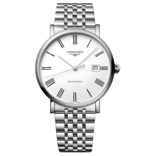 LONGINES Boya Collection Automatic Mechanical Movement 30m Waterproof Unisex Watch 39mm White Dial