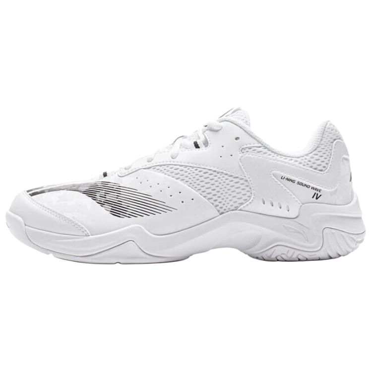 Li-Ning Li Ning Abrasion Resistant Breathable Low top Badminton Shoes Unisex White