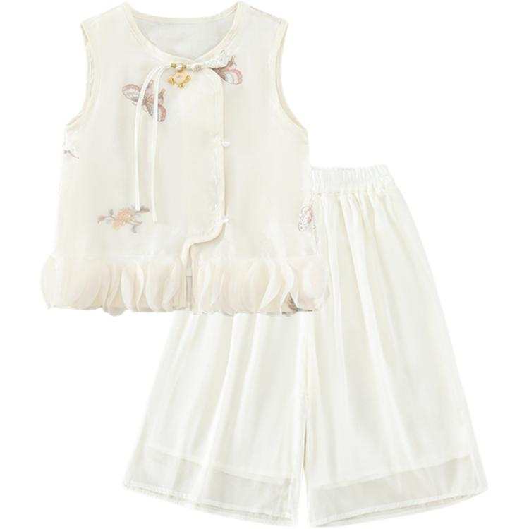 PROTECTCAMEL PROTECTCAMEL Pre School Two Piece Skirt Sets Crew Neck Moderate Short