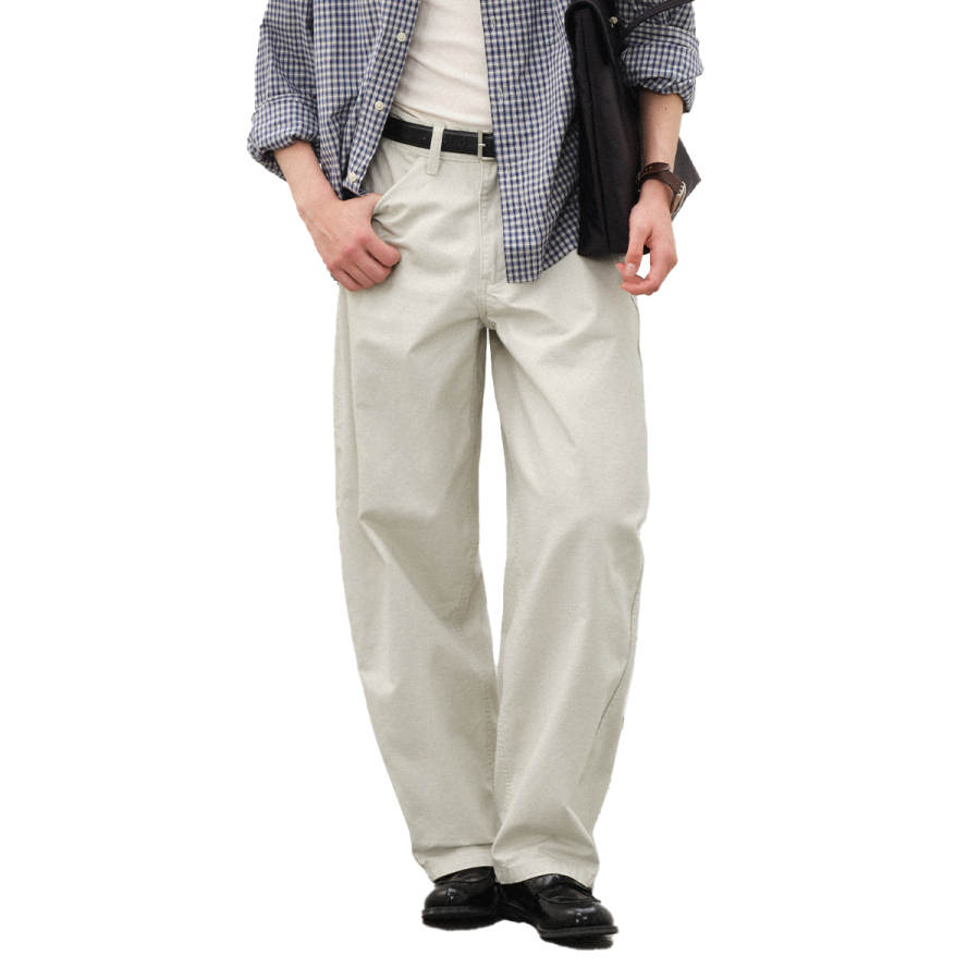 714STREET Casual Pants Unisex Moderate Straight Fit Pants