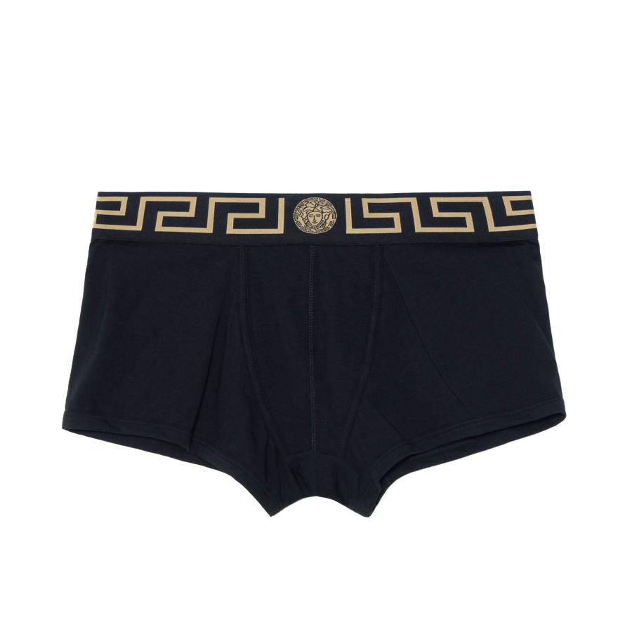 VERSACE VERSACE Greca Border Trunks 2 Pack Black