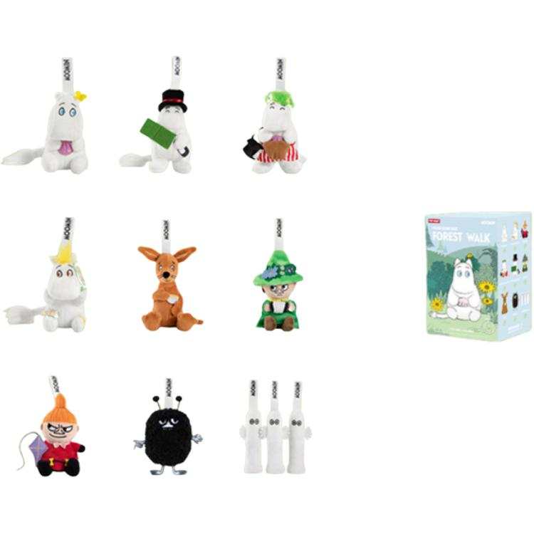 POP MART POP MART Moomin Forest Wander Collection, Plush Mystery Boxes Single Mystery Box/Full Box 9 Pcs