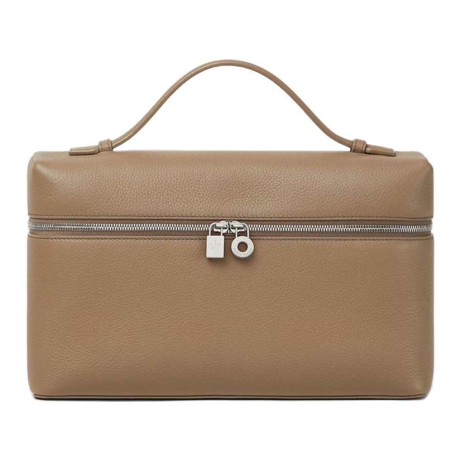 Loro Piana ExtraPocket Calfskin Handbag Women's Warm Olibanum