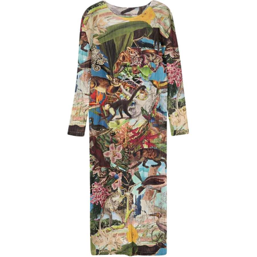 ISSEY MIYAKE SS24 Long Sleeved Dress Women's Multicolor
