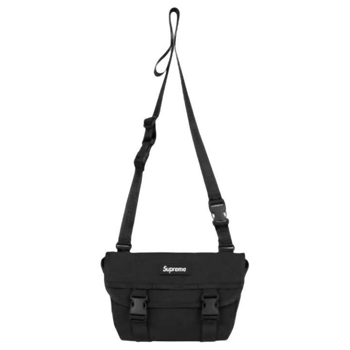 Supreme Supreme Canvas Messenger Bag Crossbody Bag Mini Unisex Black