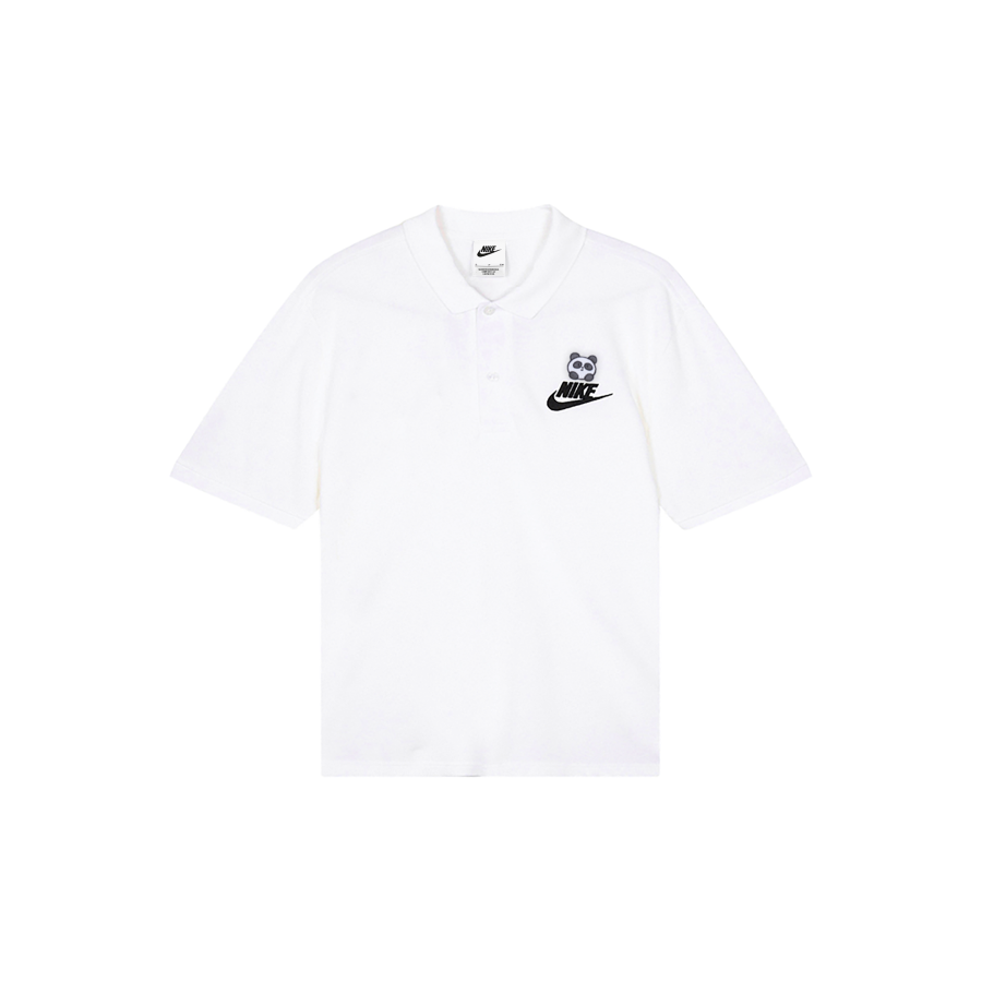 Nike Nike Polo Shirts Men's White Polo Collar Moderate Straight Fit