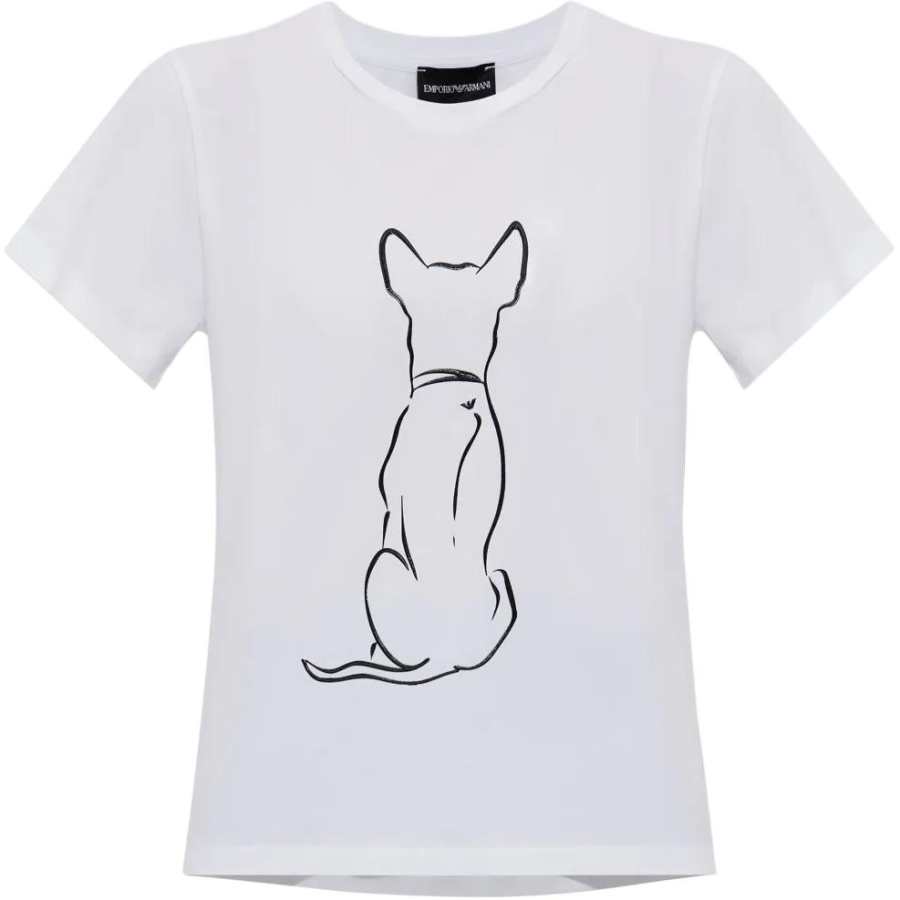 EMPORIO ARMANI We Love Dogs Crewneck T Shirt