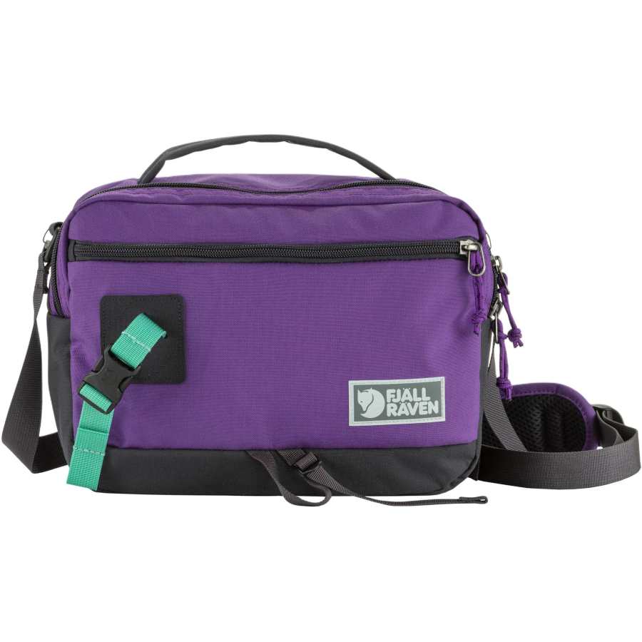 Fjallraven 6L One Shoulder Handbag Outdoor Bag Nylon Violet & Coal Black Unisex