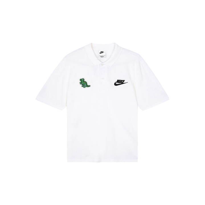 Nike Nike Polo Shirts Men's White Polo Collar Moderate Straight Fit