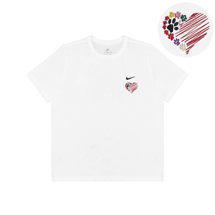 Nike Nike T Shirts Men's White Crew Neck Moderate Straight Fit