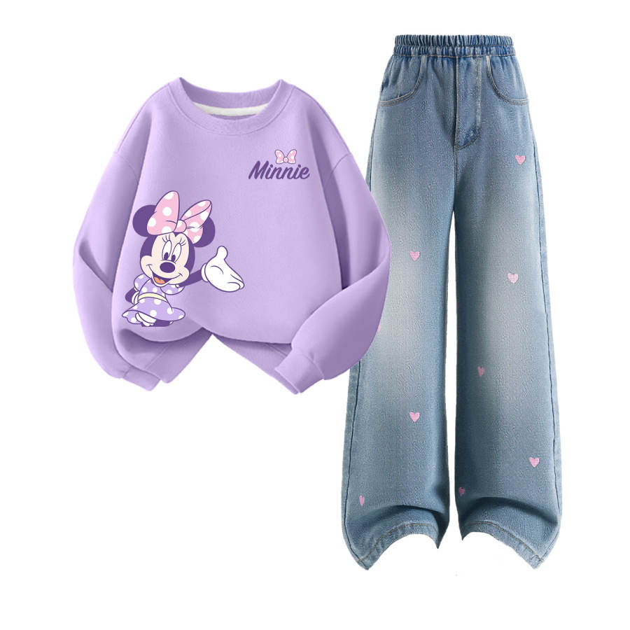 Disney Kids Casual Sportswear Crew Neck Moderate