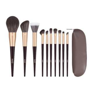 MSQ Brand New Upgraded 10 Pcs Light Picking Up Beginner Makeup Brush Set Portable, Soft, And Skin Friendly Fit Contours