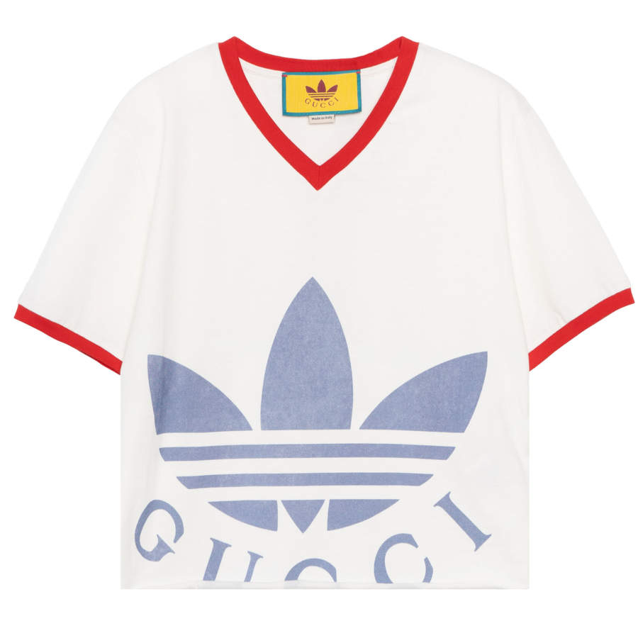 GUCCI x Adidas Originals SS22 Crop Top Women's White