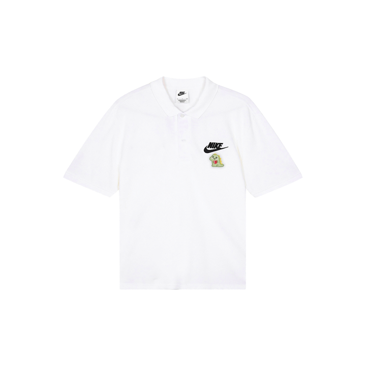 Nike Nike Polo Shirts Men's White Polo Collar Moderate Straight Fit