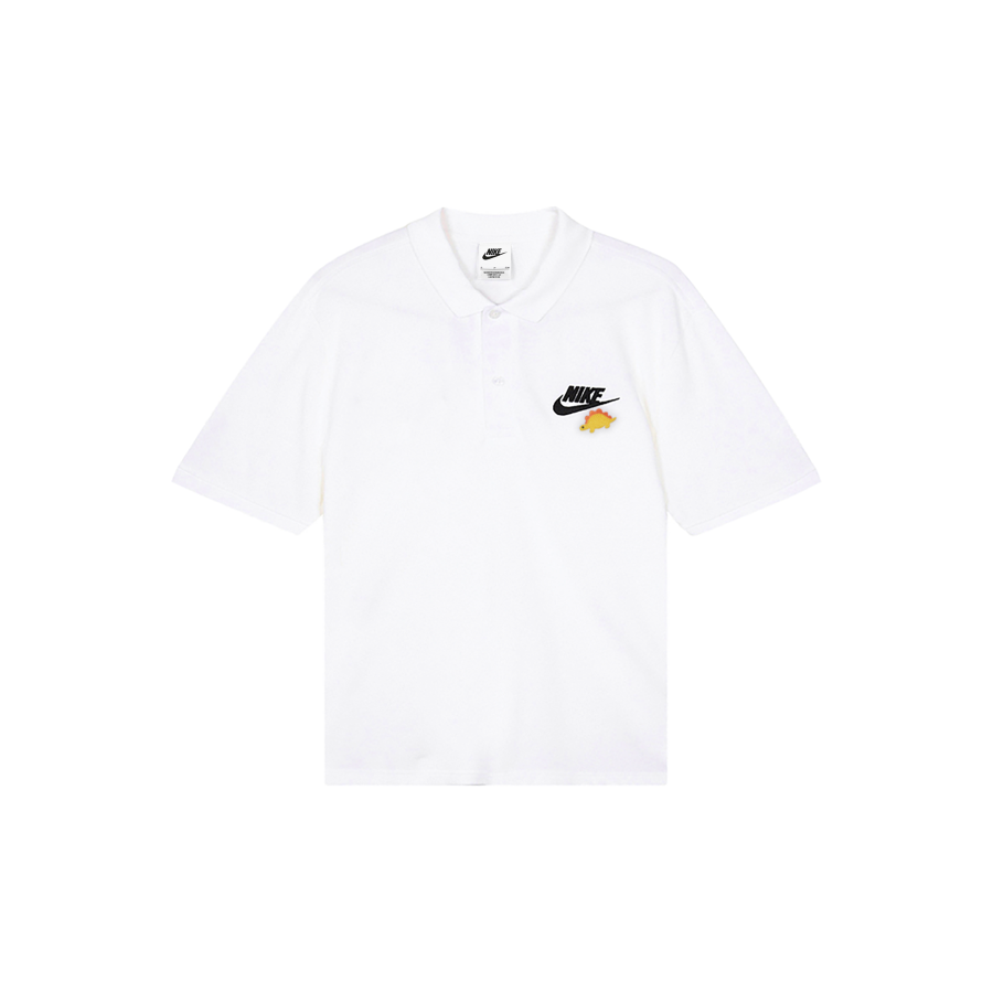 Nike Nike Polo Shirts Men's White Polo Collar Moderate Straight Fit