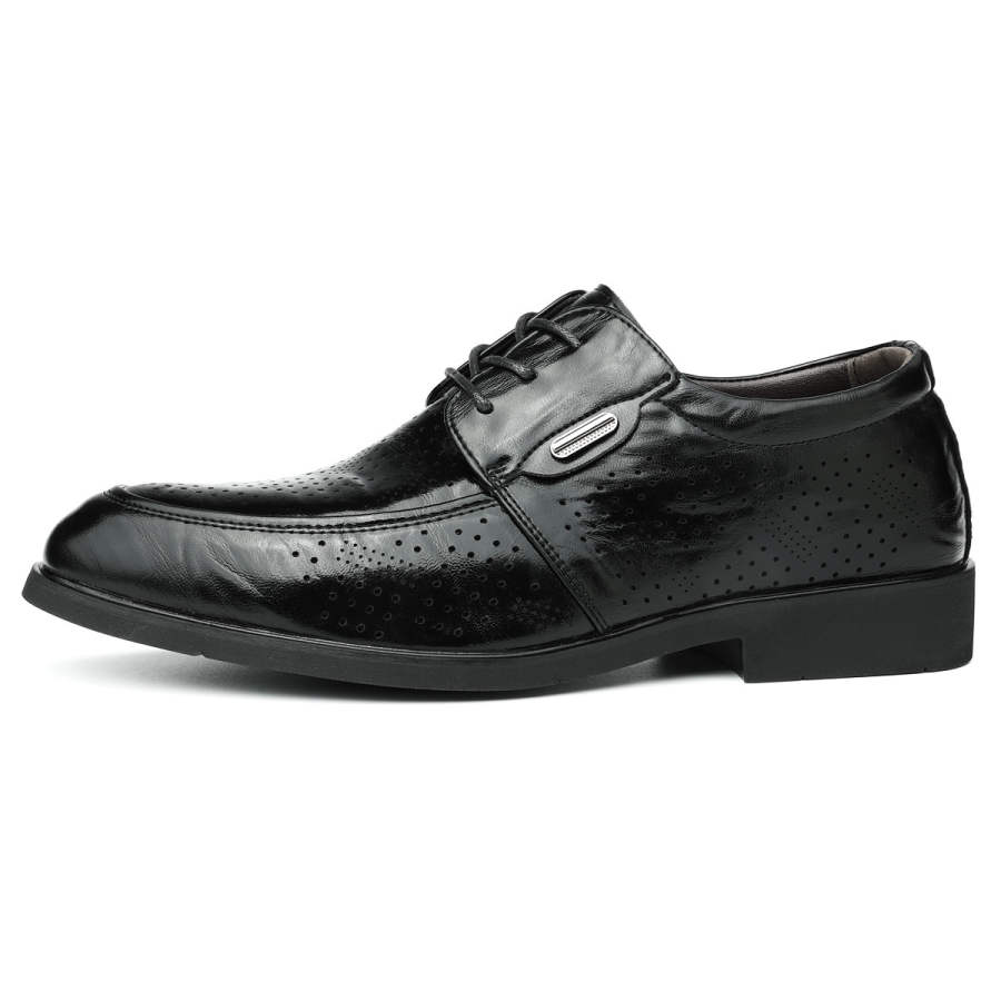 SHENNUO Abrasion Resistant, Breathable, Lightweight Low top Casual Shoes Men's Black