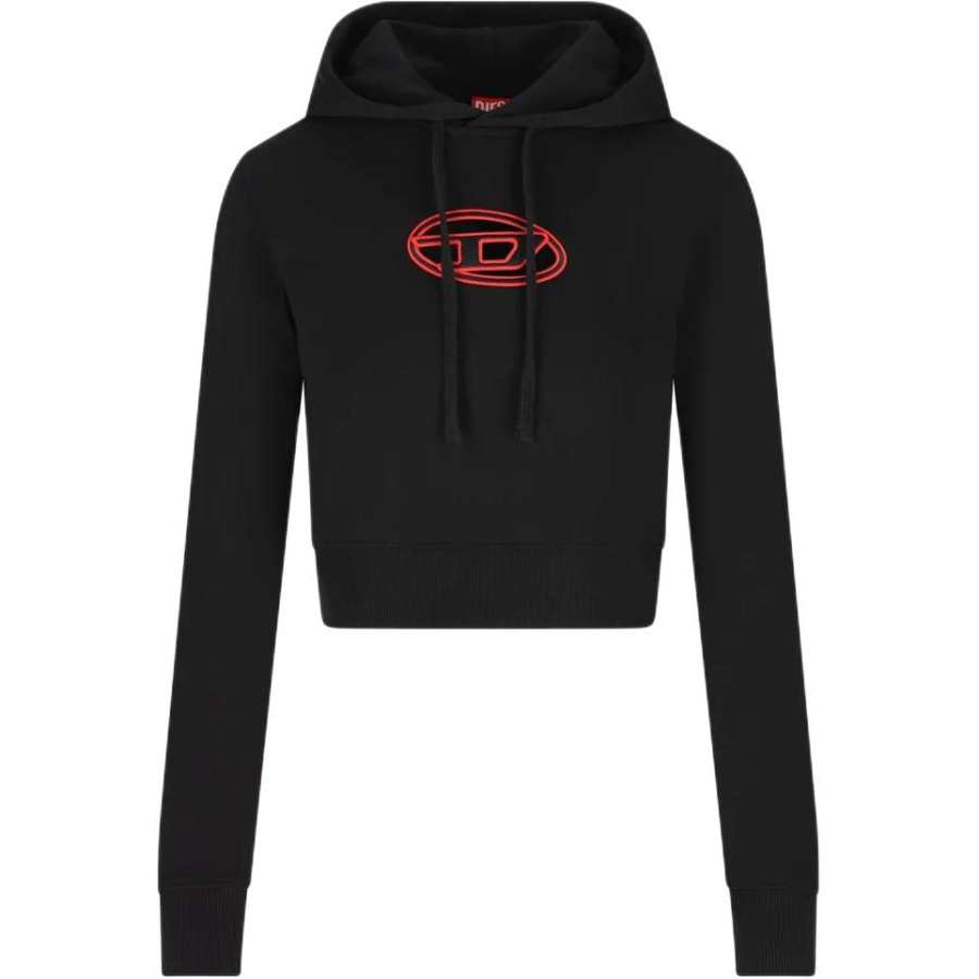 DIESEL F Slimmy Hood Od Cut Out Oval D Logo Hoodie