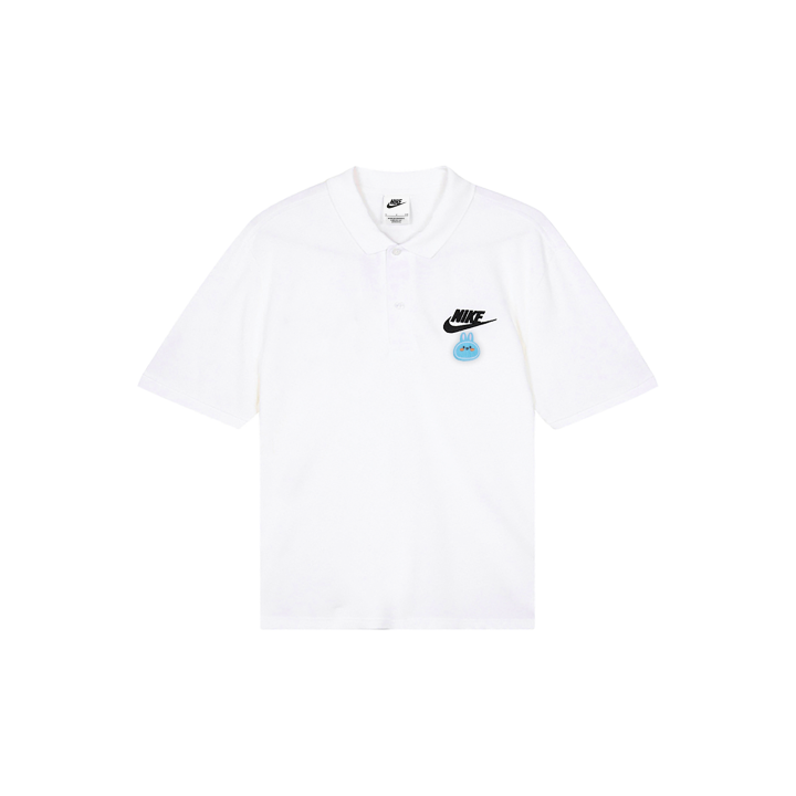 Nike Nike Polo Shirts Men's White Polo Collar Moderate Straight Fit