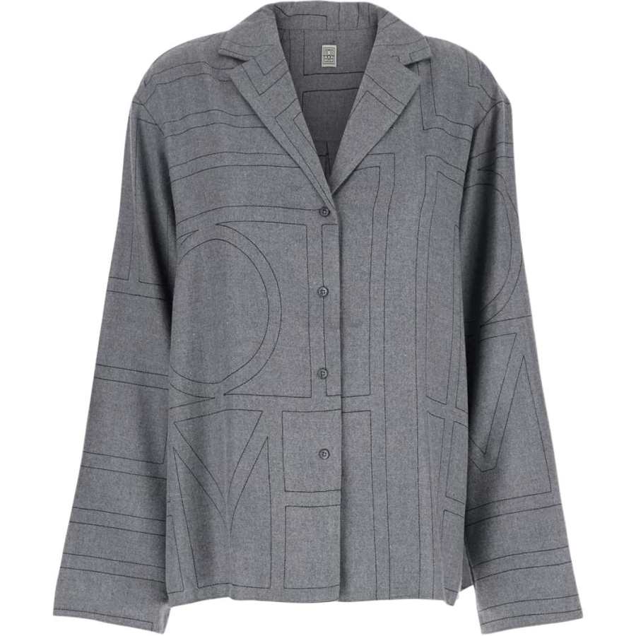 Toteme monogram flannel shirt