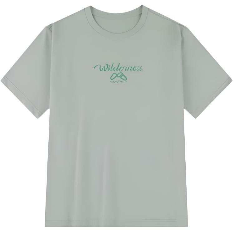 361° T Shirts Unisex Zinc Green Crew Neck Thin Straight Fit