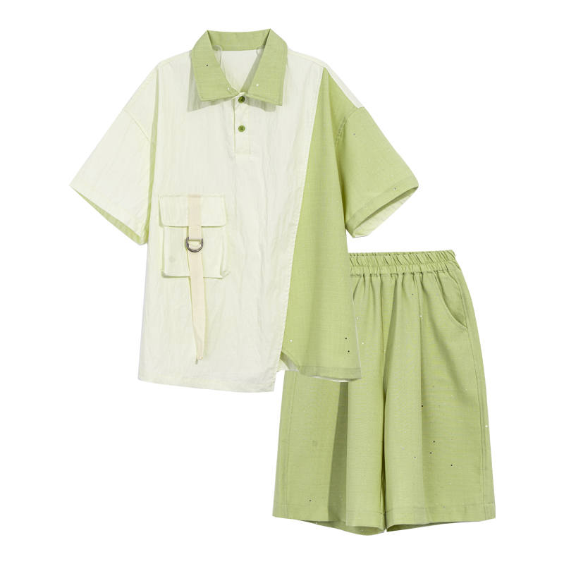 PROTECTCAMEL PROTECTCAMEL Pre School Casual Sportswear Lapel Moderate Short