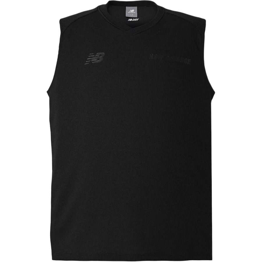 New Balance New Balance T Shirts Men's Black V Neck Moderate Straight Fit